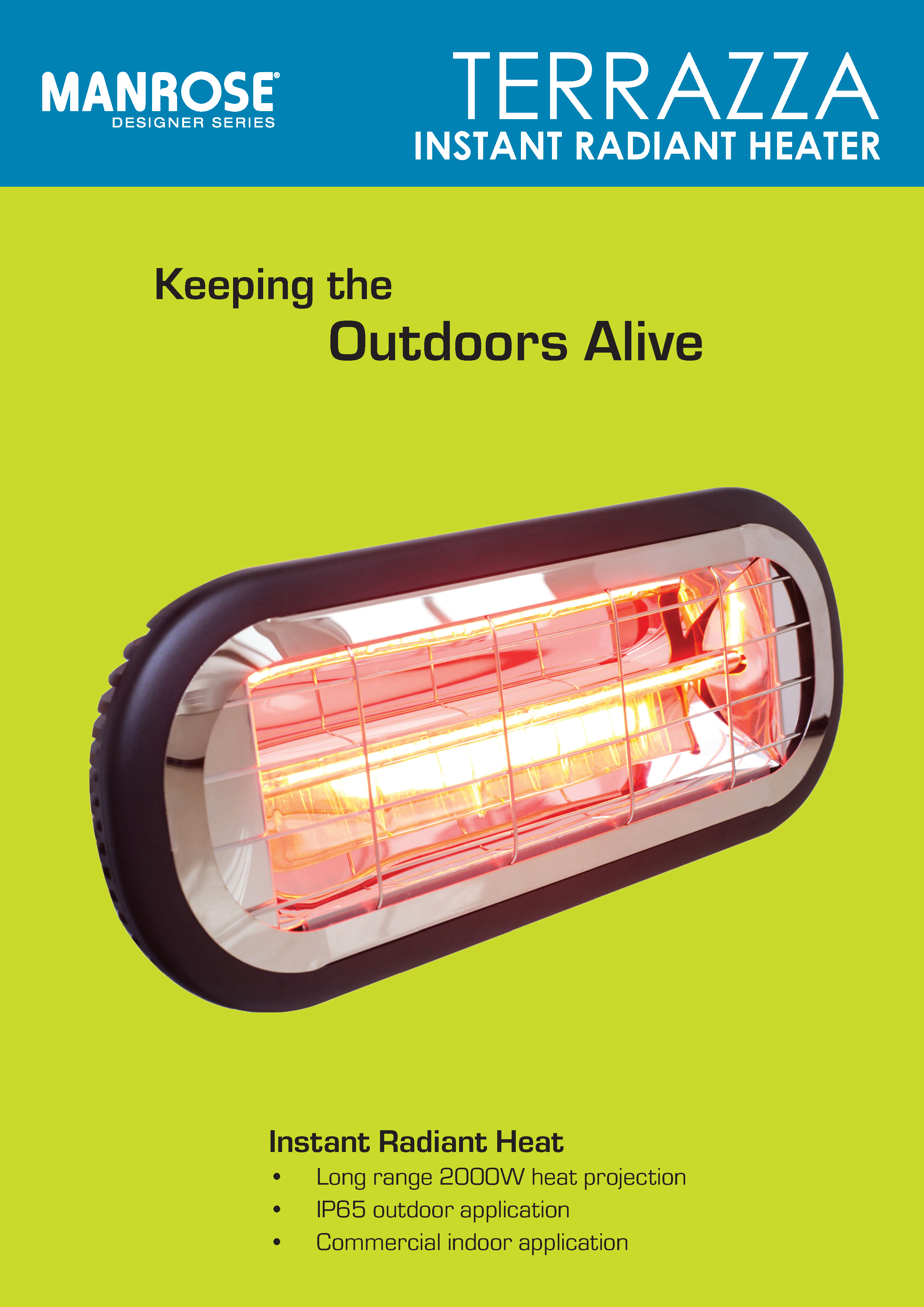 Terrazza Instant Radiant Heater Brochure